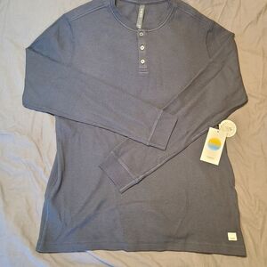 Men's Blue Henley Shirt